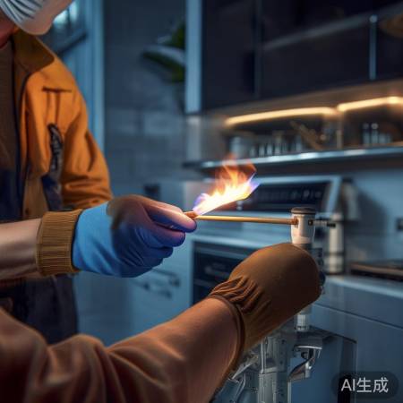 检查燃气连接，确保无泄漏