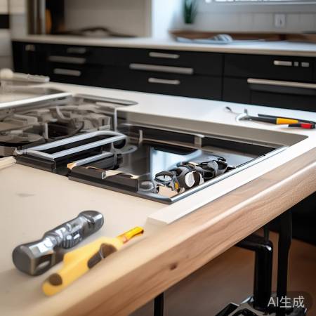 安装灶台步骤三