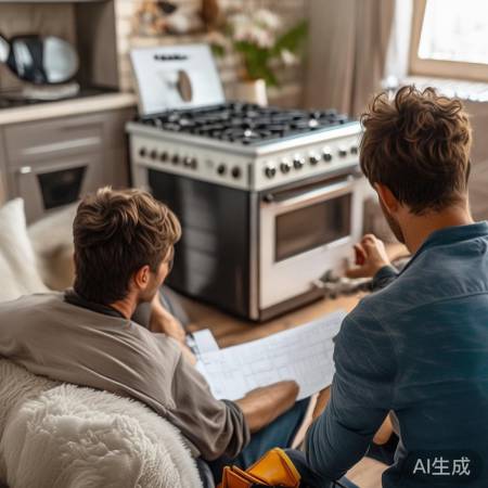 轻松安装燃气灶