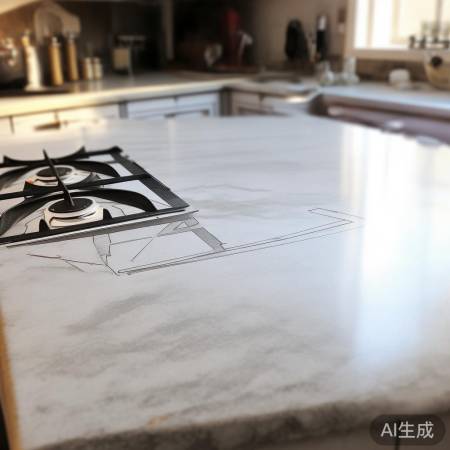 燃气灶安装位置标记