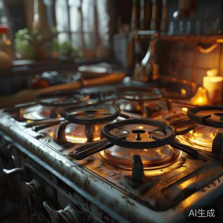 检查灶台细节