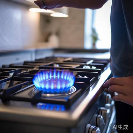 调整火焰至蓝色