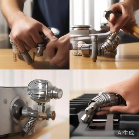 “连接软管，防燃气泄露”